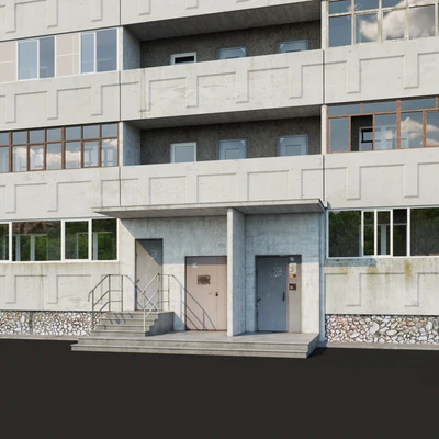 Multi-storey residential building (12 floors and 9 floors) — Ver 4