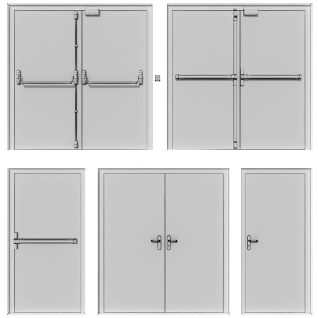 Metal swinging fire doors — Descargar
