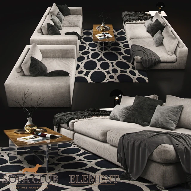 Sofa Cristal Sofa Club White — Descargar