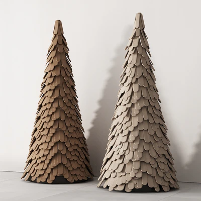 238 happy new year 02 modern christmas trees 02 — Ver 5