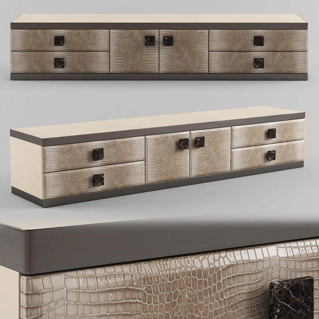 Longhi ASPEN Leather sideboard — Descargar