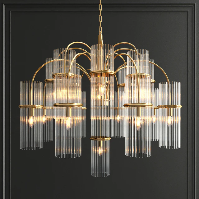 Collection of modern crystal chandeliers — Descargar