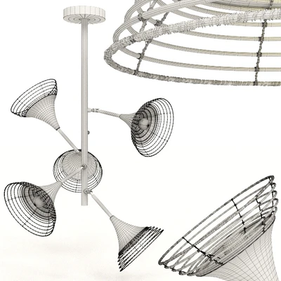 Pendant Lamp Rattan 5-lite — Вид 2