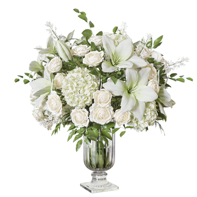Flower Set 070 Lily rose crystal vase — Descargar