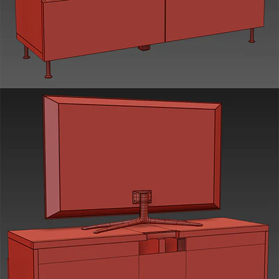 IKEA BESTA TV cabinet with drawers — Ver 3