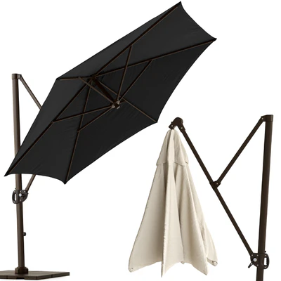 Round Cantilever Outdoor Patio Umbrella Pottery Barn — Вид 4
