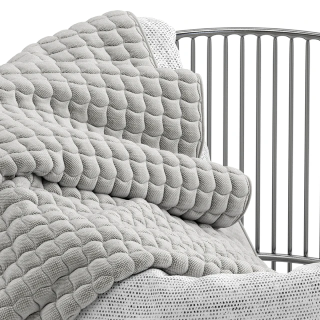 Westelm Metal basket with blanket — Descargar