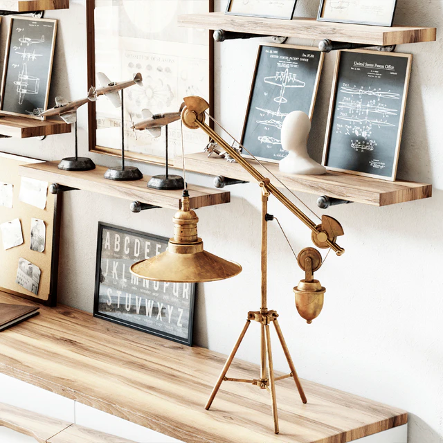 Aviation themed decorative loft set — Скачать