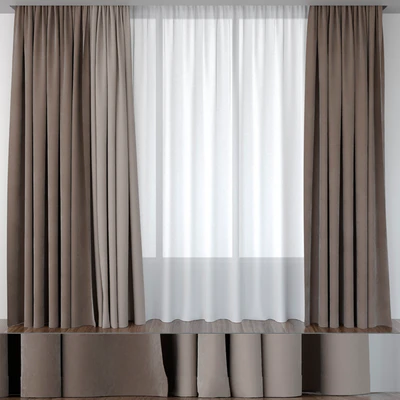 Curtains beige-brown — Ver 1