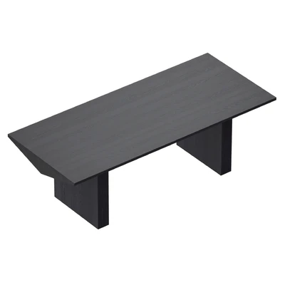 Van Charcoal Wood Dining Table (Crate and Barrel) — Ver 3