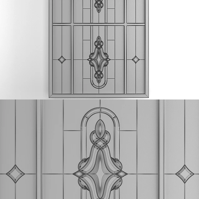 Stained-glass window with an arch — Descargar