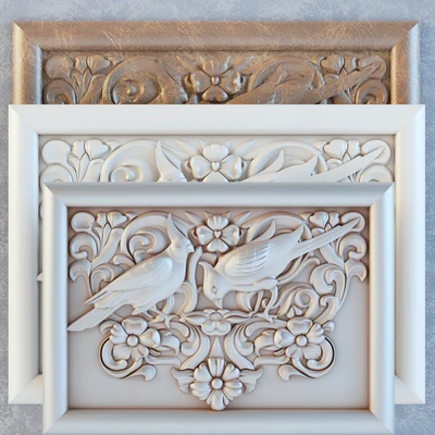 painting, decor on the wall panels, moldings — скачать