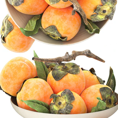 bowl of persimmon fruitbowl of persimmon fruit — Ver 3