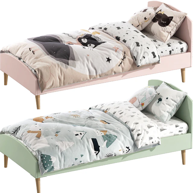 Lit enfant LIGNE CONFETTI - vert — Скачать