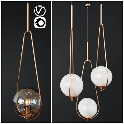 Светильник подвесной Pendant Lamp Loop Brass   1 — Вид 1