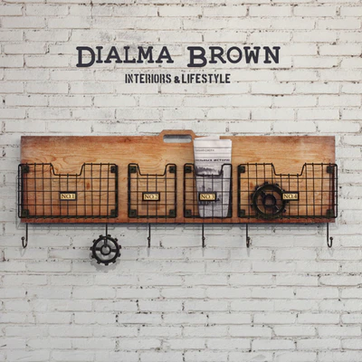Hanger - magazine rack Dialma Brown DB003637 — Ver 2