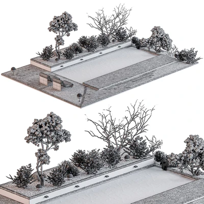 Snowy Scene with Pool - Set 76 — Ver 5