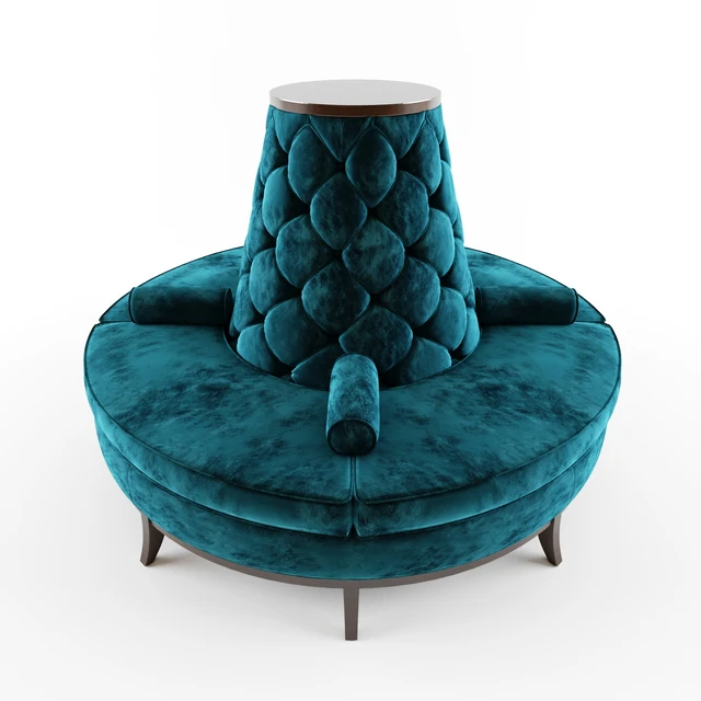 Circle Banquette Settee Lobby sofa — Скачать