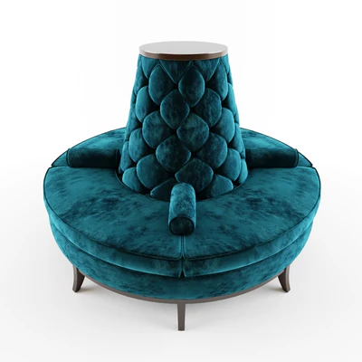 Circle Banquette Settee Lobby sofa — Вид 3