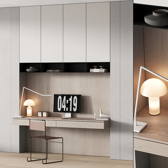 244 office furniture 09 workplace 05 minimal warm vintage 01 — Descargar