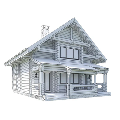 House made of timber H-2 — Ver 2