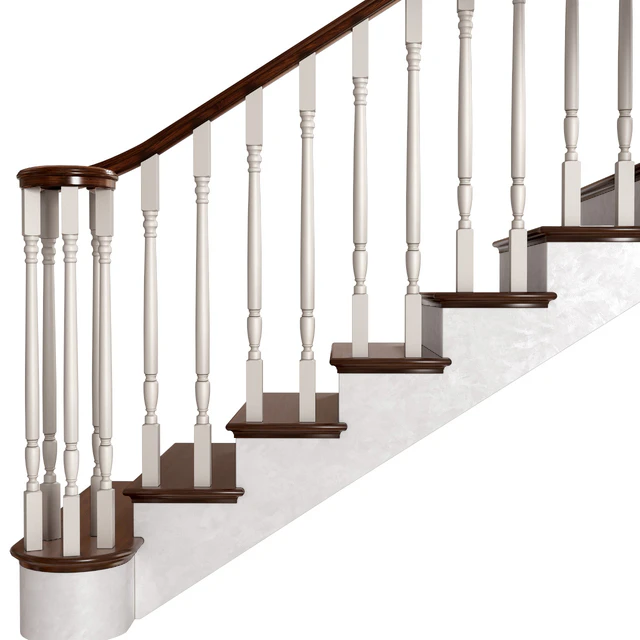 Staircase in classic style.Classic Modern interior stair — Descargar