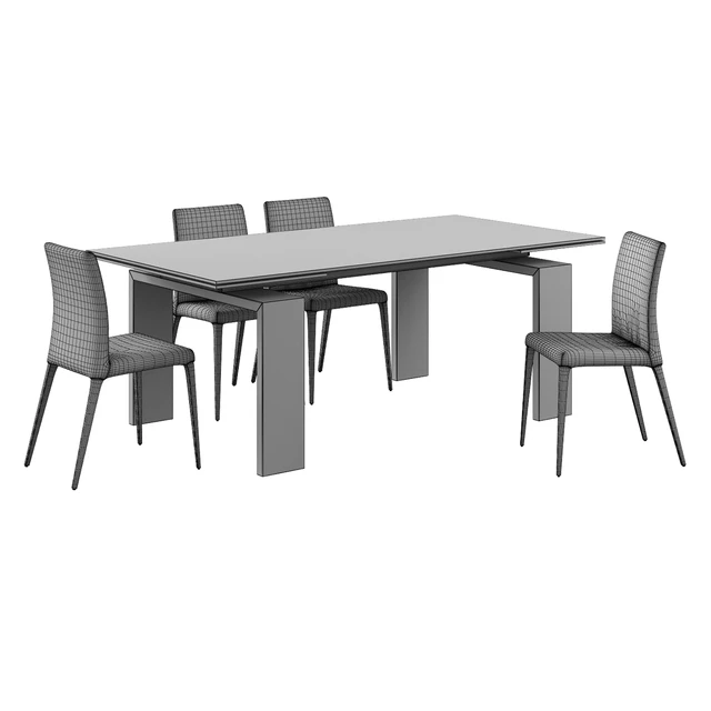 Tonin Casa / Aragona Chair + Brooklyn Table — Descargar