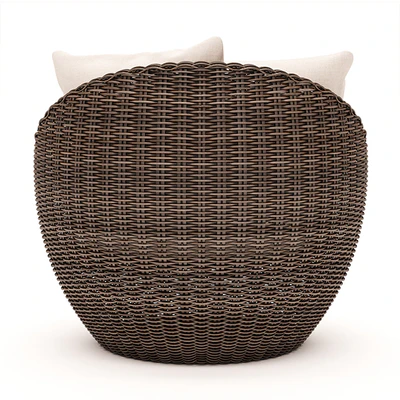 TORREY ALL-WEATHER WICKER PAPASAN CHAIR, ESPRESSO — Ver 3