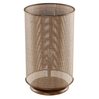 Wooden rattan table lamp L500 / Круглый настольный светильник — Вид 4
