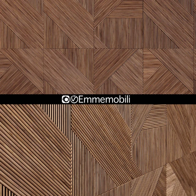 Emmemobili STRIPES BOISERIEwalnut panels — Descargar