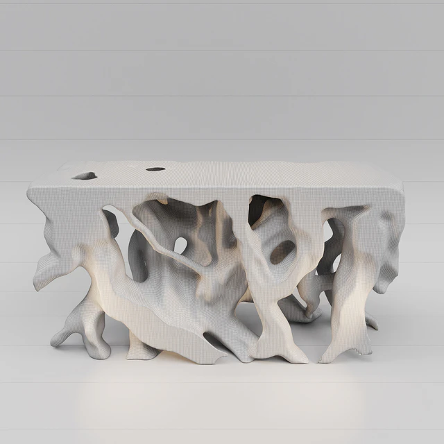 Designer Table Top / Console in the form of tree roots — Descargar