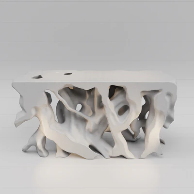 Designer Table Top / Console in the form of tree roots — Ver 3