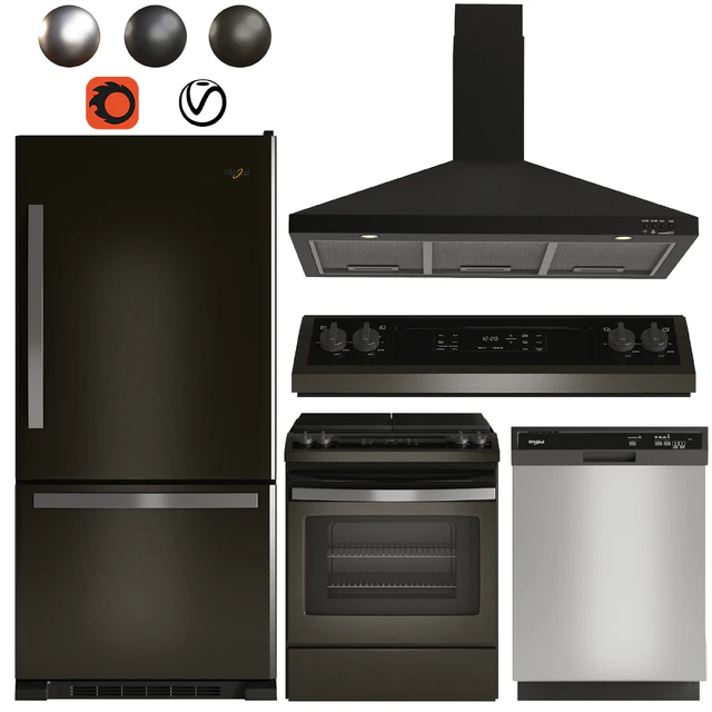 Whirlpool Kitchen Appliances Set 03 — Descargar