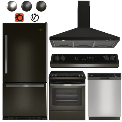 Whirlpool Kitchen Appliances Set 03 — Ver 1