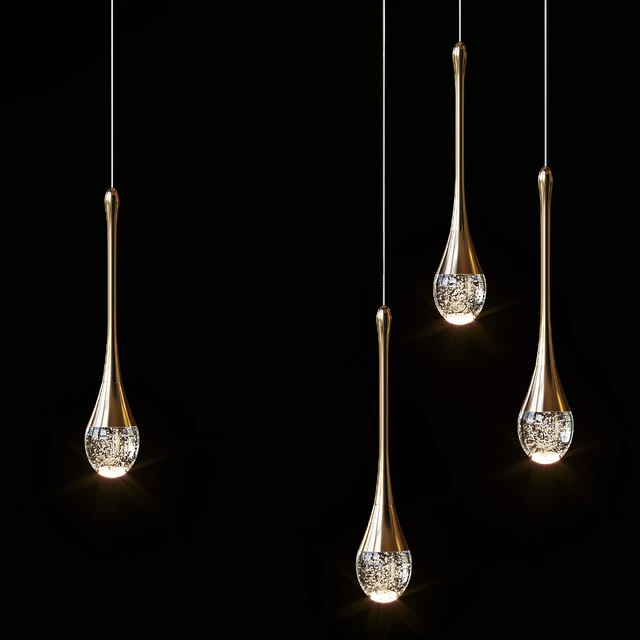 Pendant lights Mettasha Chandelier 1 and 3 lamps — Descargar
