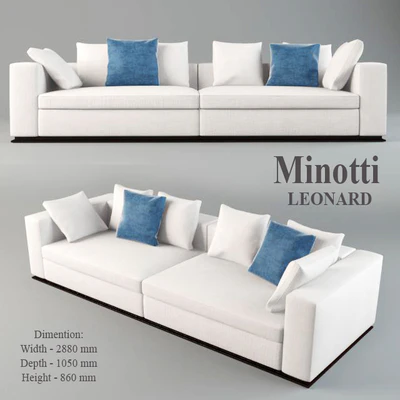 Sofa Minotti Leonard — Ver 1