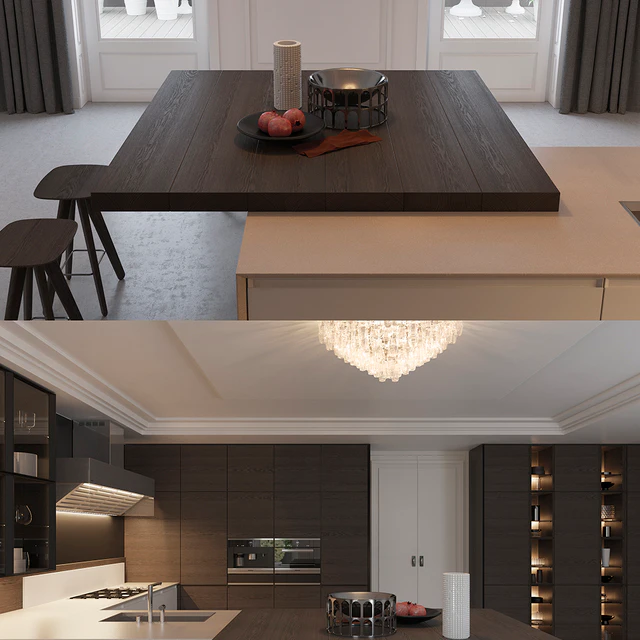 Kitchen Poliform Varenna Trail (vray, corona) — Descargar