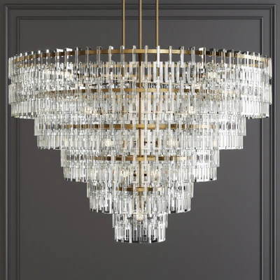 Restoration Hardware MARIGNAN ROUND CHANDELIER 60 Brass — Ver 1