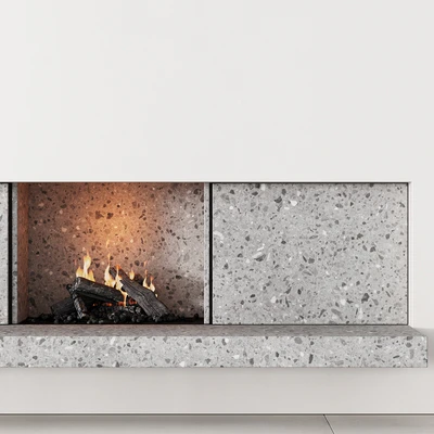 158 fireplace decorative wall kit 04 minimal terrazzo chimney 00 — Ver 5