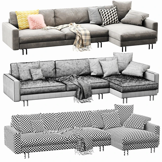 Interface Blues Chaise Lounge — Скачать