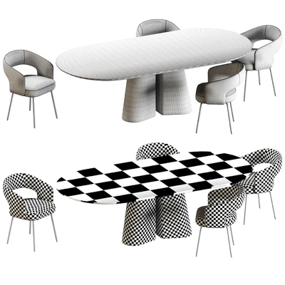 Ditre Italia Pillar and 356 Chair — Ver 4