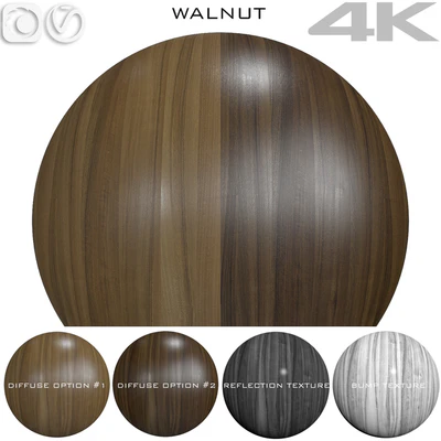 Seamless texture - Walnut — Ver 1