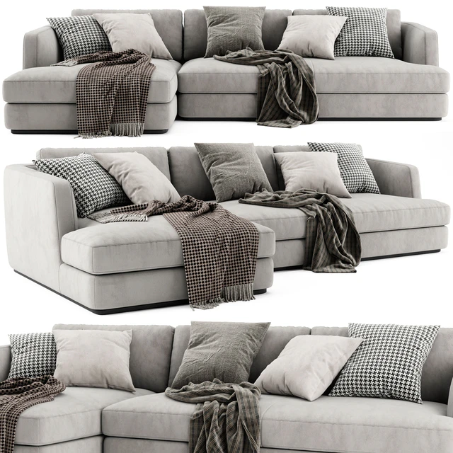 Flexform Barret Chaise Longue Sofa — Скачать