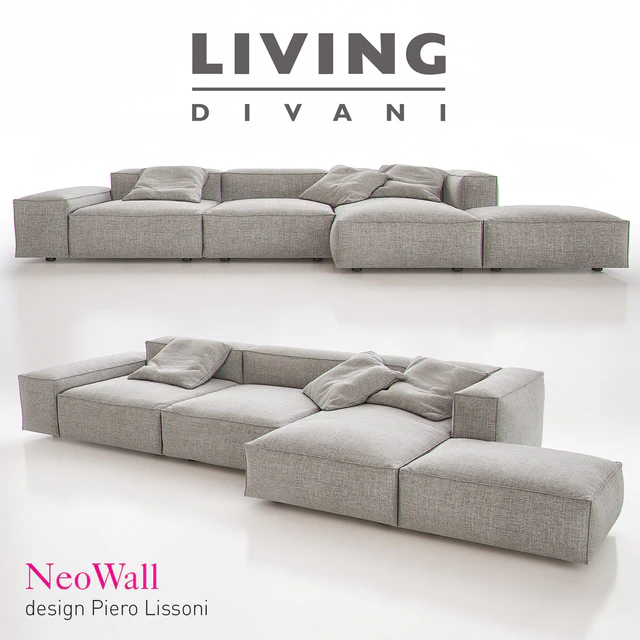 Living Divani - NeoWall Sofa Composition I — Скачать