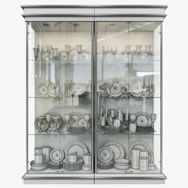 Birgit Israel - Pair of american brass display cabinets — Descargar