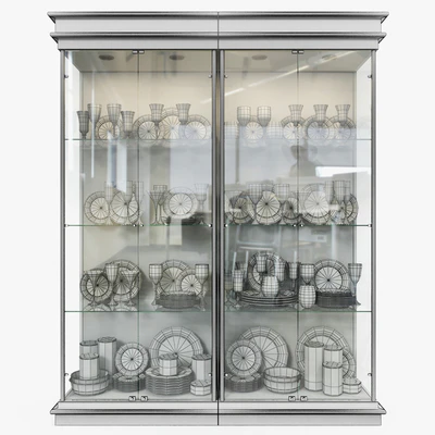 Birgit Israel - Pair of american brass display cabinets — Ver 2