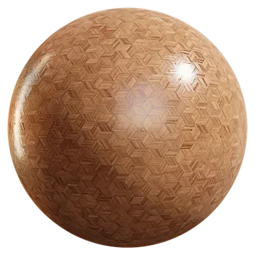 rhombus hexagon teak parquet 001 — Скачать