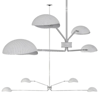 Restoration Hardware CONVESSI LINEAR CHANDELIER 72 Black — Ver 2