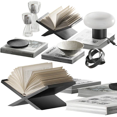 Coffee table decor set 032 — Ver 1