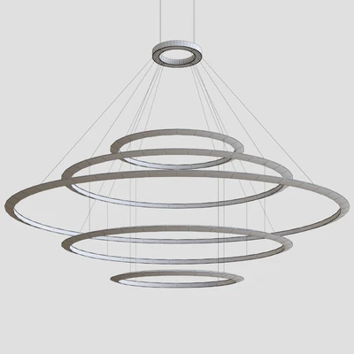 Grok by Leds C4 Circular Suspended Lamp Comp. 5 — Ver 2